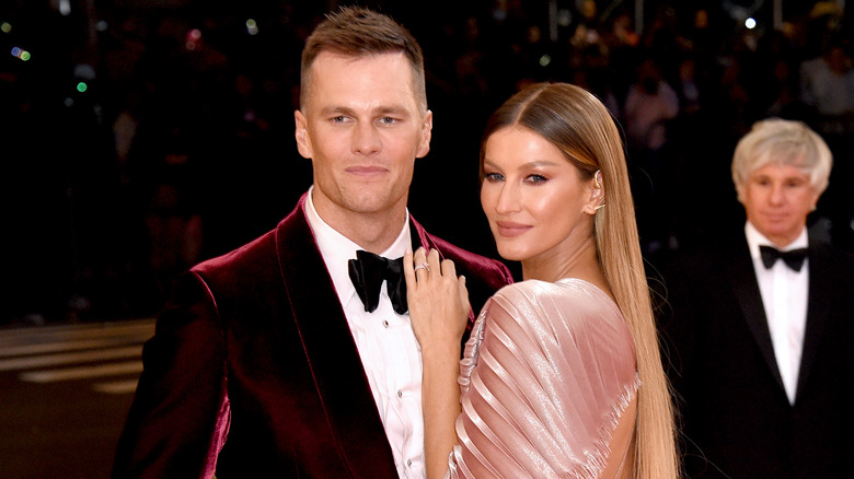 Tom Brady posant avec Gisele Bündchen