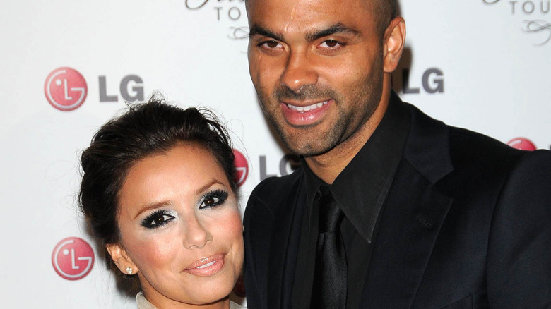 Tony Parker et Eva Longoria souriants