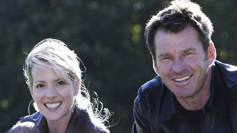 Nick Faldo Valérie Bercher souriant