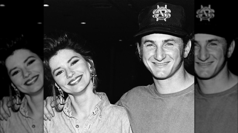 Shania Twain souriante avec Sean Penn