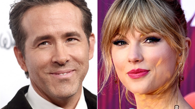 Image partagée de Ryan Reynolds et Taylor Swift souriant