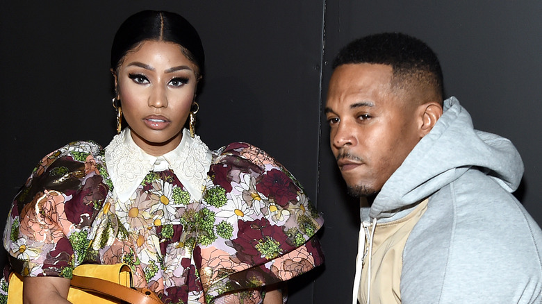 Nicki Minaj et son mari Kenneth Petty assis