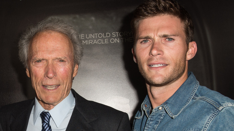 Clint Eastwood avec Scott Eastwood lors d'un événement