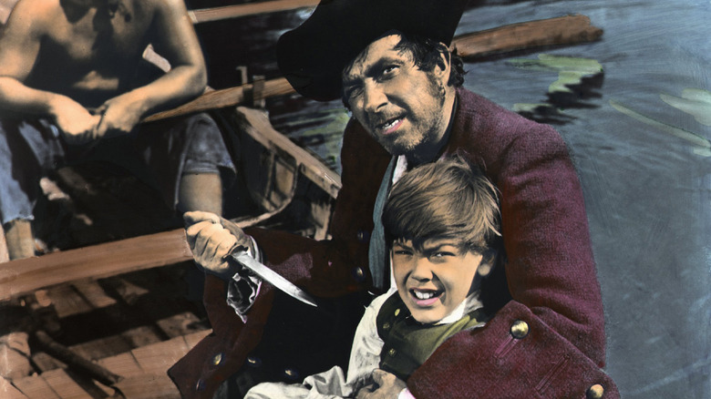 Bobby Driscoll dans Treasure Island, levant les yeux 