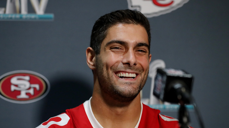 Jimmy Garoppolo souriant