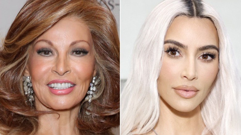 Raquel Welch et Kim Kardashian 