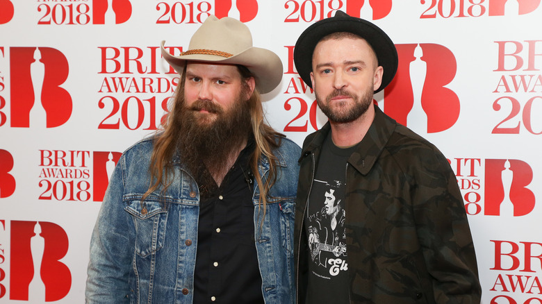 Justin Timberlake et Chris Stapleton posent