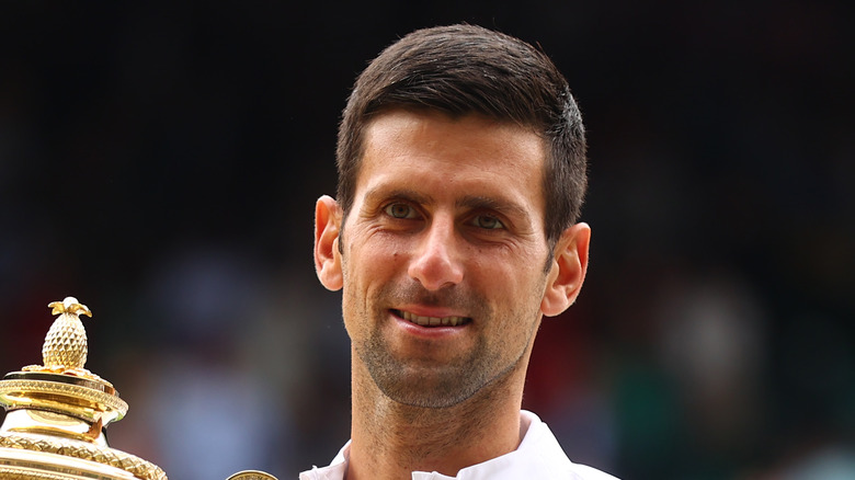 Novak Djokovic lors d'un match de tennis