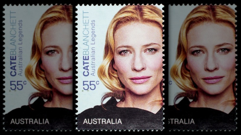 Cate Blanchett sur un timbre australien