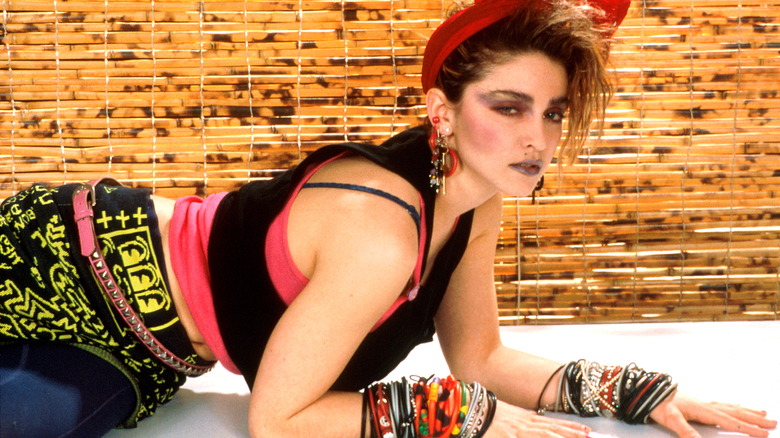 Débardeur à bracelets Madonna années 1980