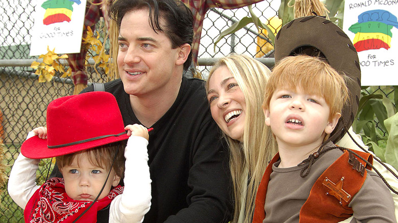 Brendan Fraser en famille