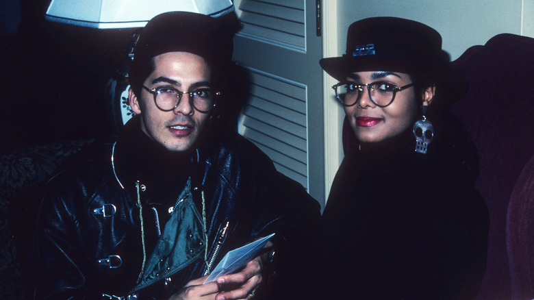  Rene Elizondo Jr. et Janet Jackson posant