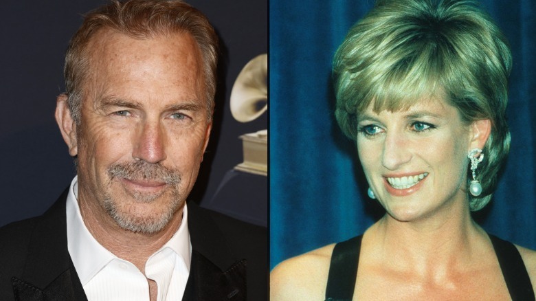 Kevin Costner et la princesse Diana