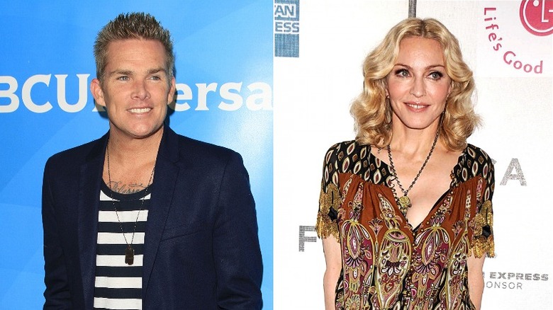 Mark McGrath et Madonna côte à côte