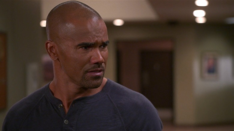 Shemar Moore les larmes aux yeux lors de son dernier épisode d'Esprits Criminels