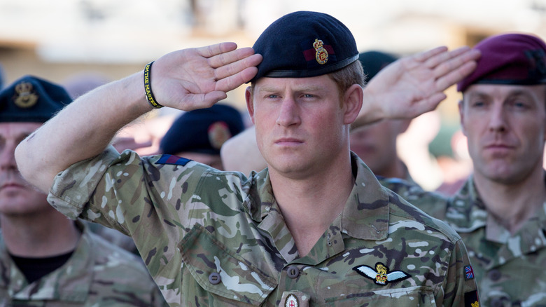 Le prince Harry dans l'armée 