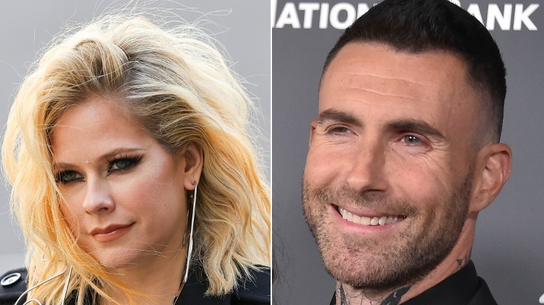 Avril Lavigne Adam Levine image partagée