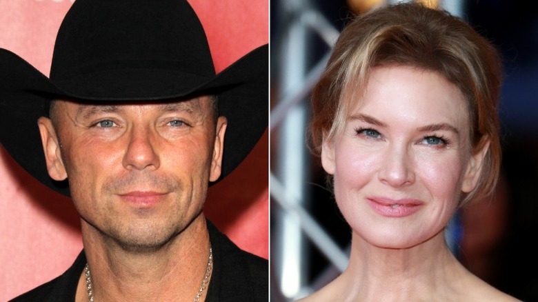 Kenny Chesney, à gauche, et Renee Zellweger, à droite