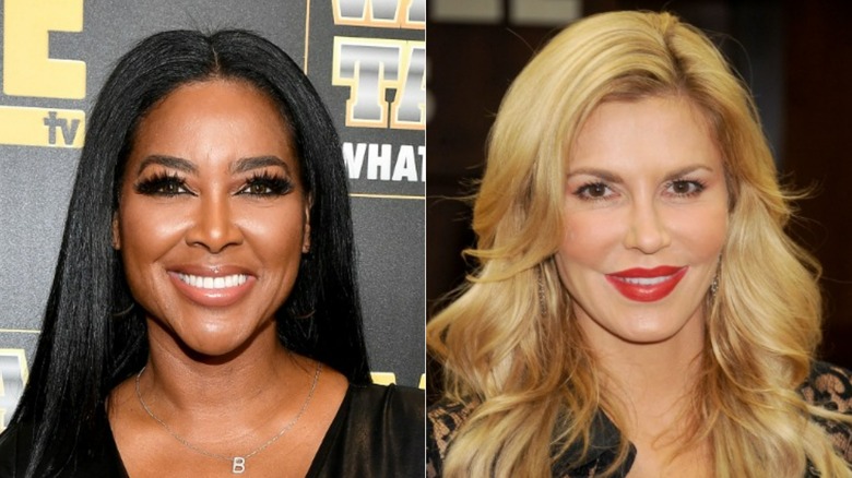 Kenya Moore souriant, Brandi Glanville posant