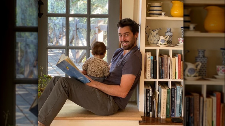 Ben Shattuck avec le bébé de Jenny Slate