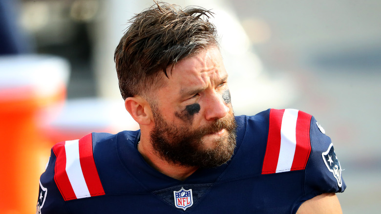 Julian Edelman en uniforme des Patriots