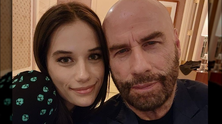 Ella Bleu Travolta et John Travolta selfies