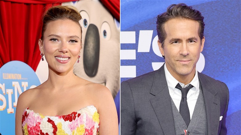 Scarlett Johansson et Ryan Reynolds côte à côte