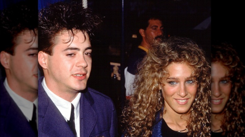 Robert Downey Jr. posant avec Sarah Jessica Parker