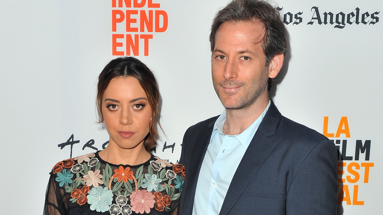 Aubrey Plaza et Jeff Baena en 2017