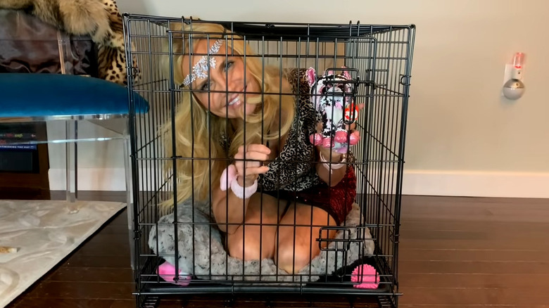 Kristin Chenoweth dans une cage à chat