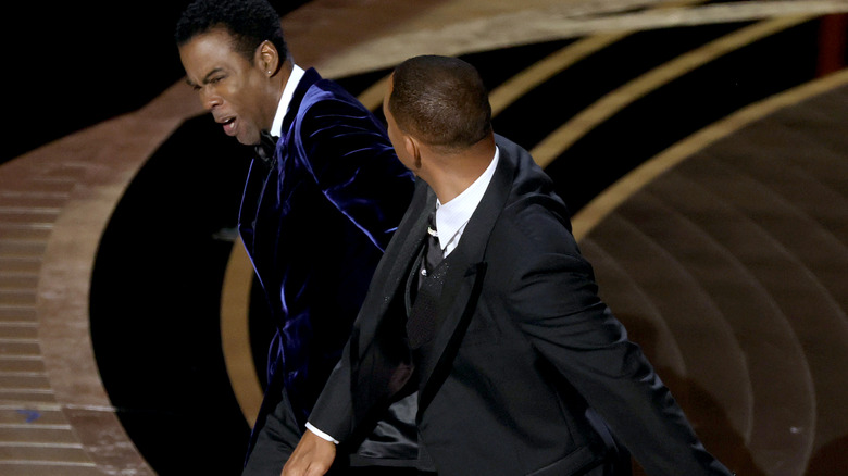 Chris Rock et Will Smith pendant la claque