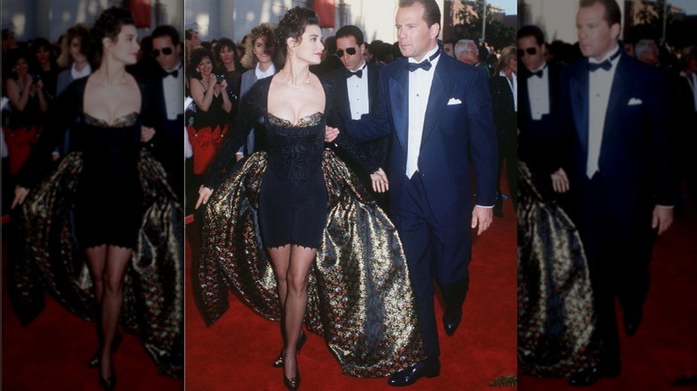 Demi Moore Bruce Willis souriant 