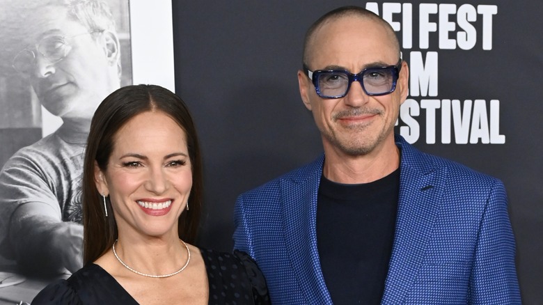 Susan Downey et Robert Downey Jr souriant