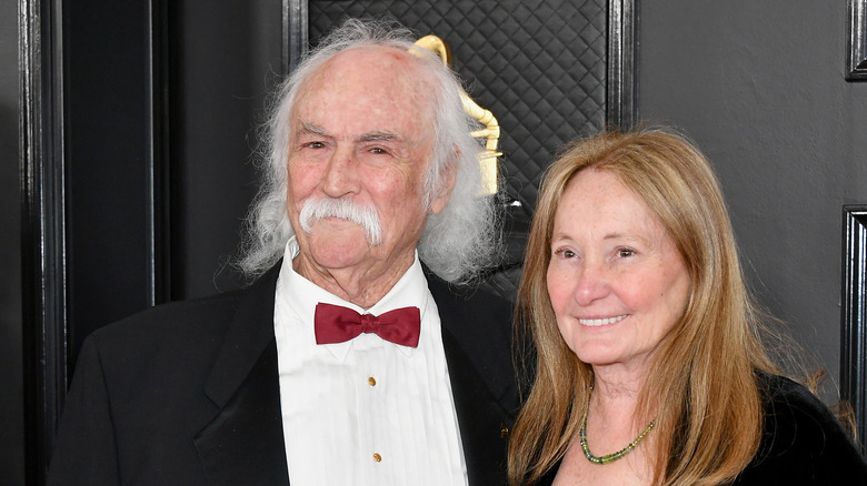 David Crosby et Jan Dance souriant 