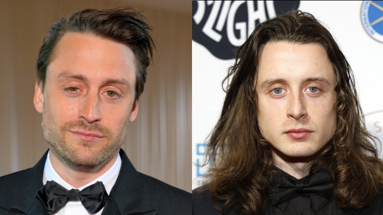 Kieran Culkin pose lors d'un événement, Rory Culkin porte un smoking noir