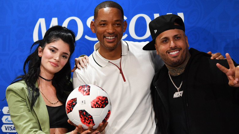 Era Istrefi, Will Smith et Nicky Jam posant