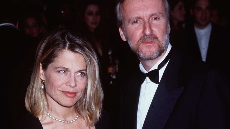 James Cameron et Linda Hamilton sur le tapis rouge 