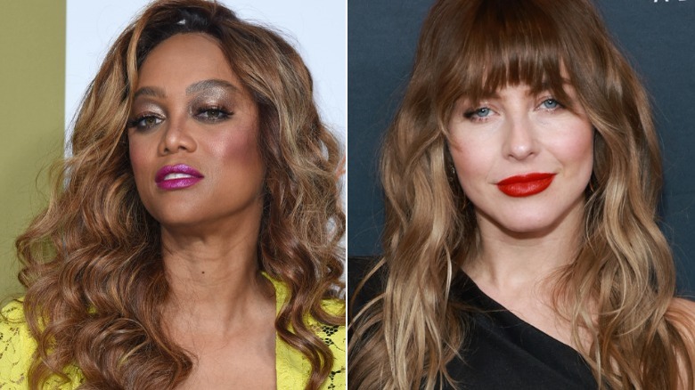 Tyra Banks et Julianne Hough posant pour une photo