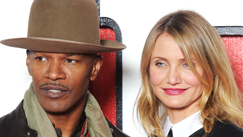 Jamie Foxx posant avec Cameron Diaz