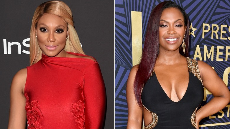 Kandi Burruss; Tamar Braxton; posant