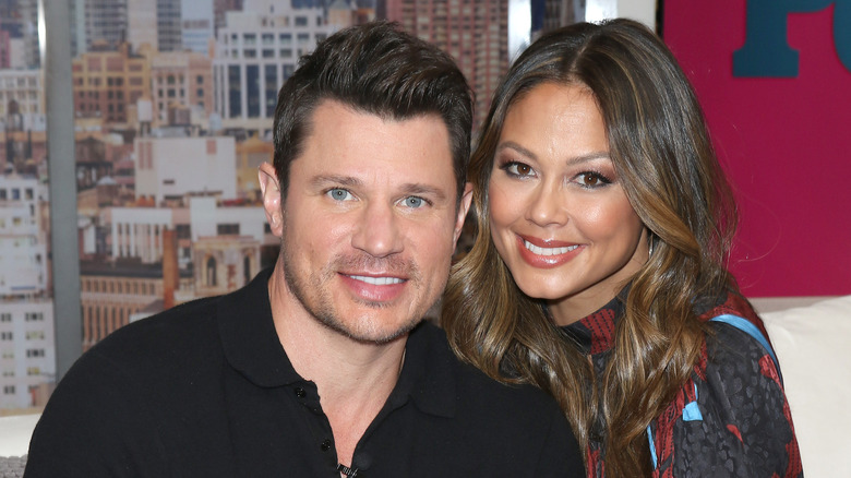 Nick et Vanessa Lachey souriants