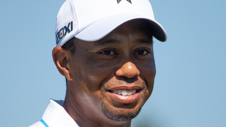 Tiger Woods souriant