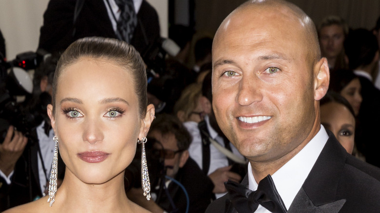 Derek Jeter et Hannah Davis souriant