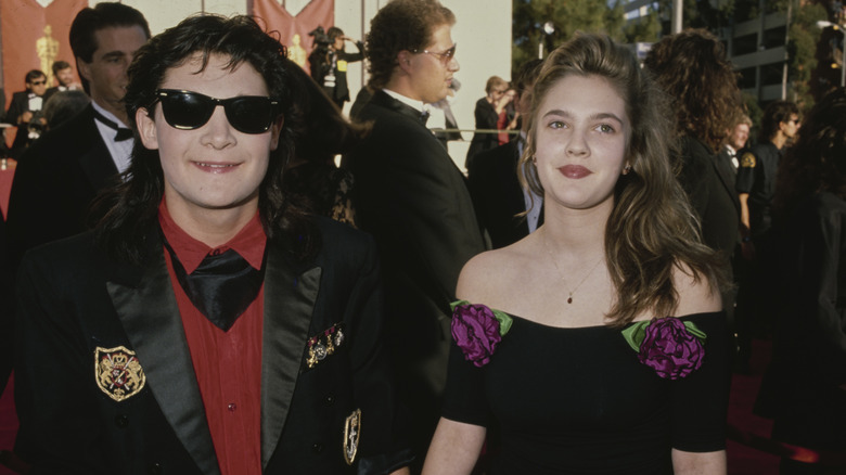 Corey Feldman et Drew Barrymore