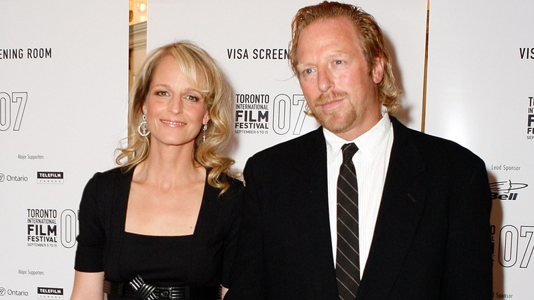 Helen Hunt et Matthew Carnahan lors d'un événement