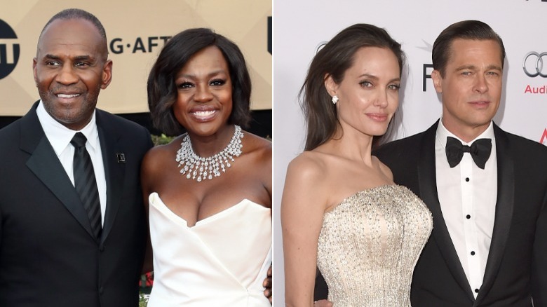 Viola Davis et Julius Tennon, Angelina Jolie et Brad Pitt posent