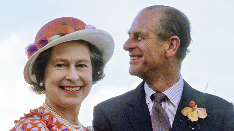 La reine Elizabeth avec le prince Philip