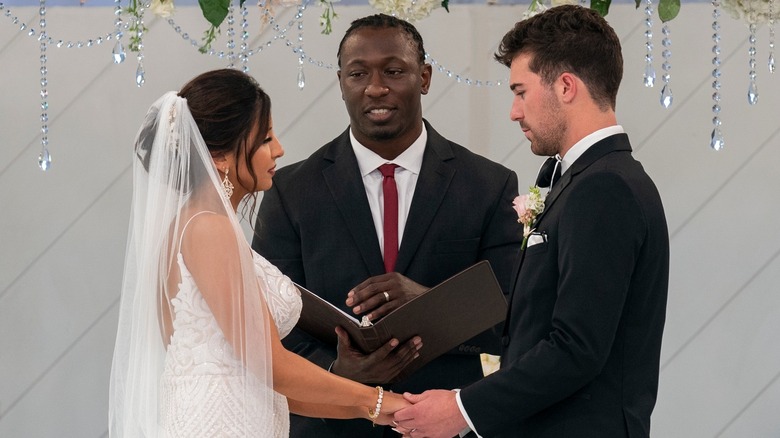 Zanab et Cole à leur mariage sur "Love is Blind"