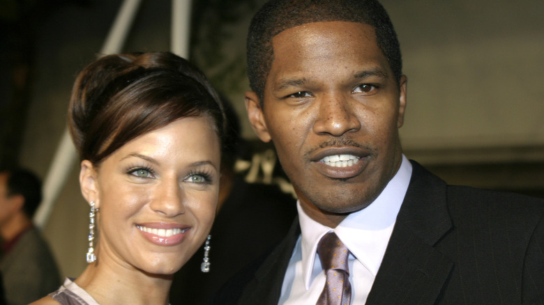 Leila Arcieri posant avec Jamie Foxx