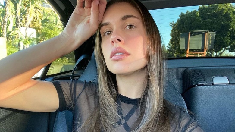 Selfie de voiture de Dana Caprio